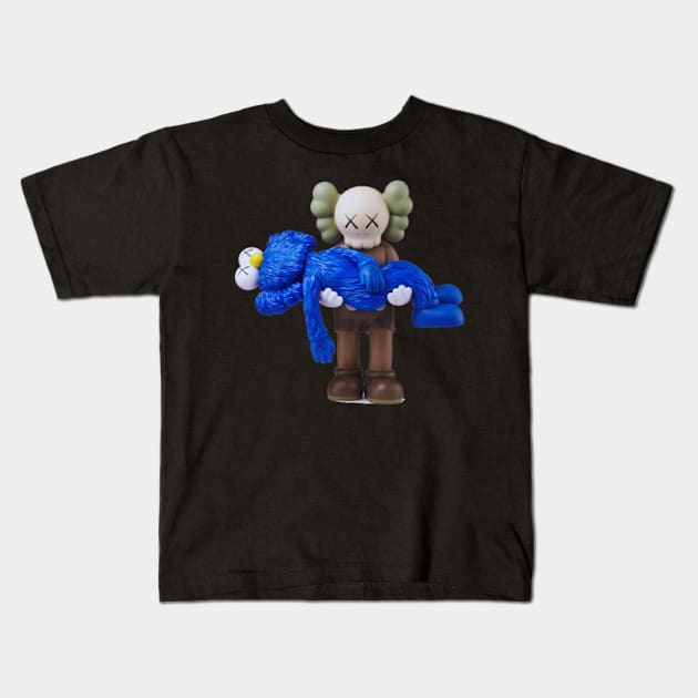 Kaws Bintang 4 Kids T-Shirt by Vidi MusiCartoon